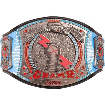 CM PUNK Signature Spinner Championship Title Belt Replica - Adult Size