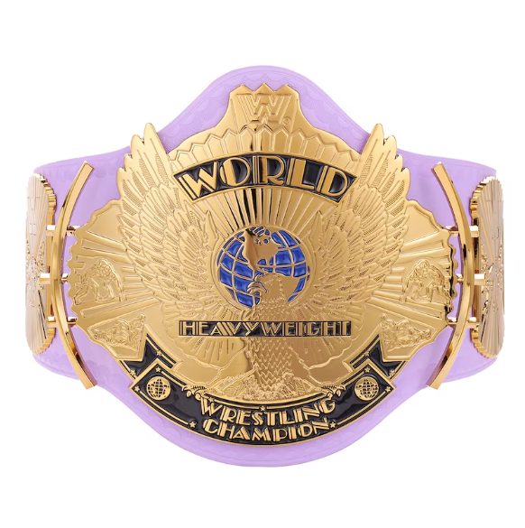 Winged Eagle Championship Title Belt Replica Purple 2mm