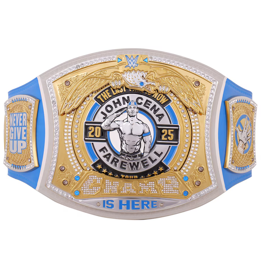 John Cena Farewell Tour 2025 Spinner Championship Replica Title Belt Replica - Adult Size