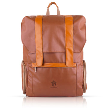 Stylish Brown Leather Backpack – Durable & Trendy Travel Bag