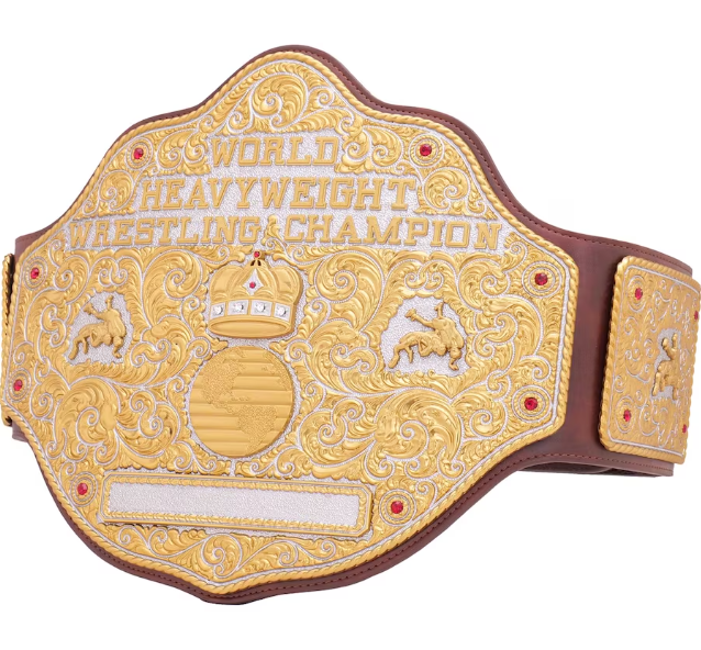 Big Gold Dual Brown Championship Belt Replica 5mm