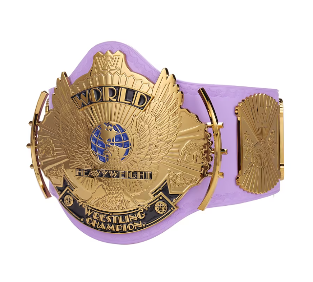 Winged Eagle Championship Title Belt Replica Purple 2mm