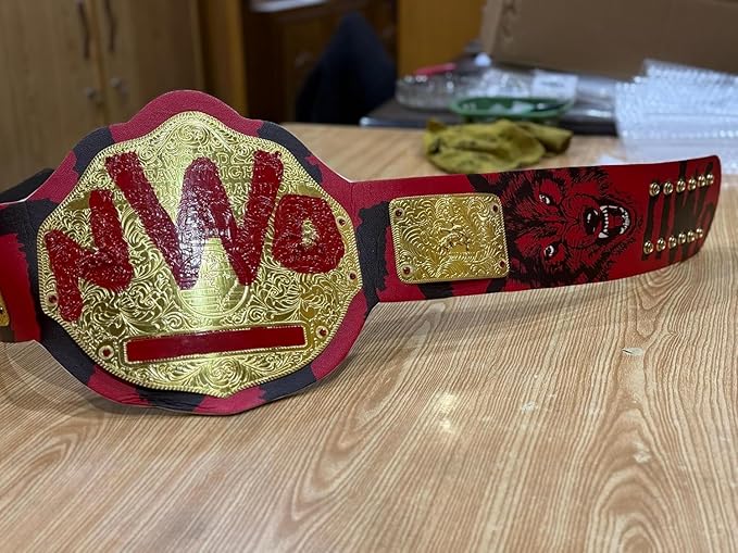 NWO Big Gold Signature Series Championship Title Belt Replica - Adult Size