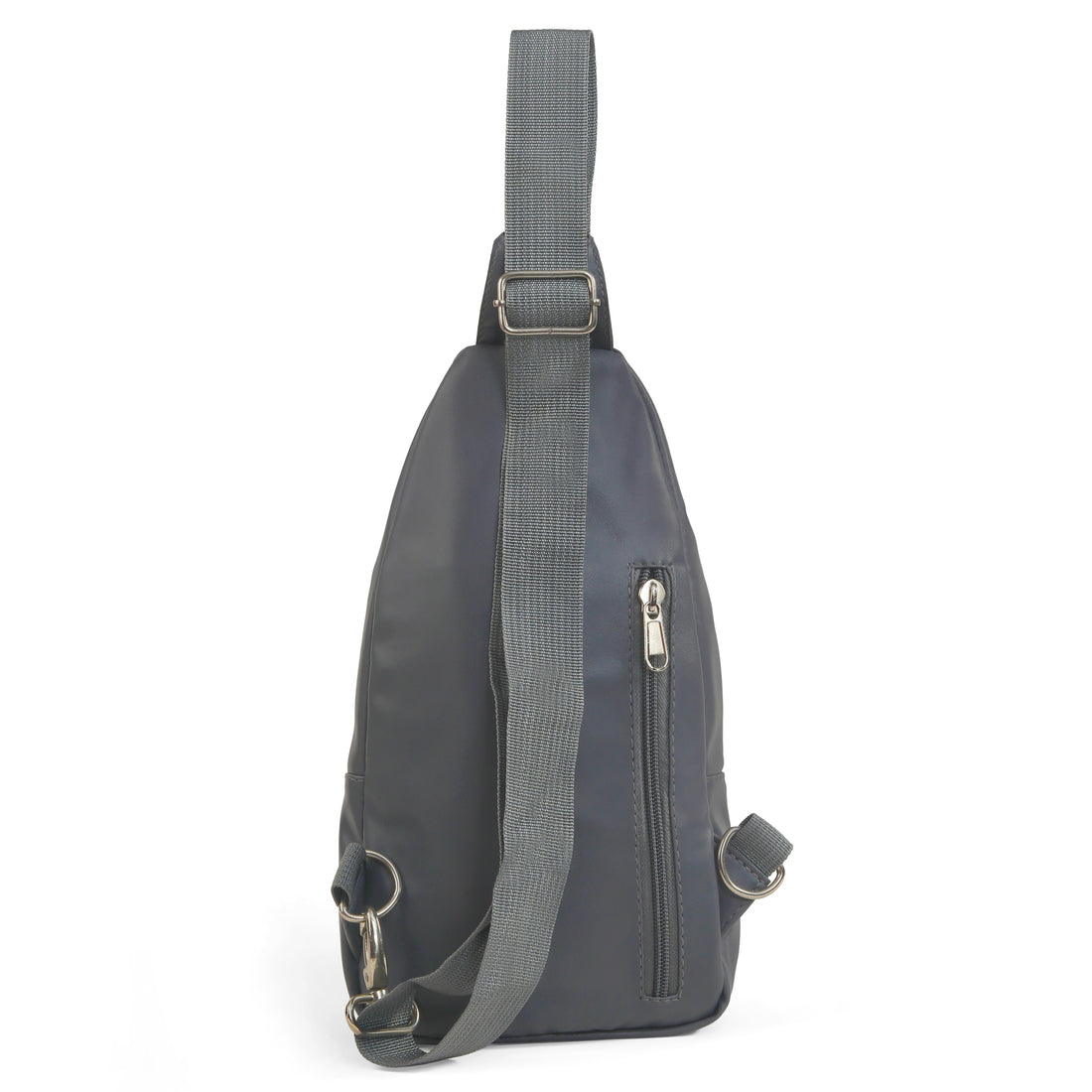 Grey Leather Sling Bag – Stylish & Functional Crossbody for Everyday Use