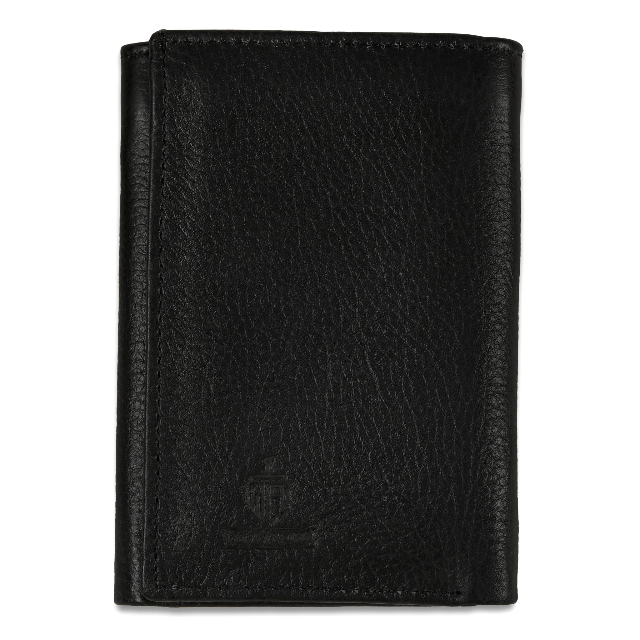 Classic Black Leather Wallet for Men – Slim & Stylish Trifold Design
