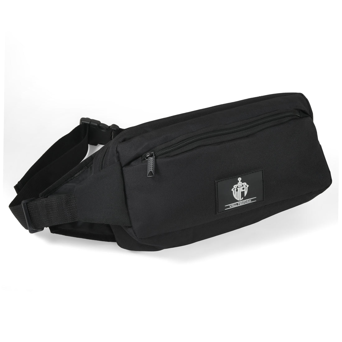 Adjustable Black Waist Bag – Minimalist & Functional