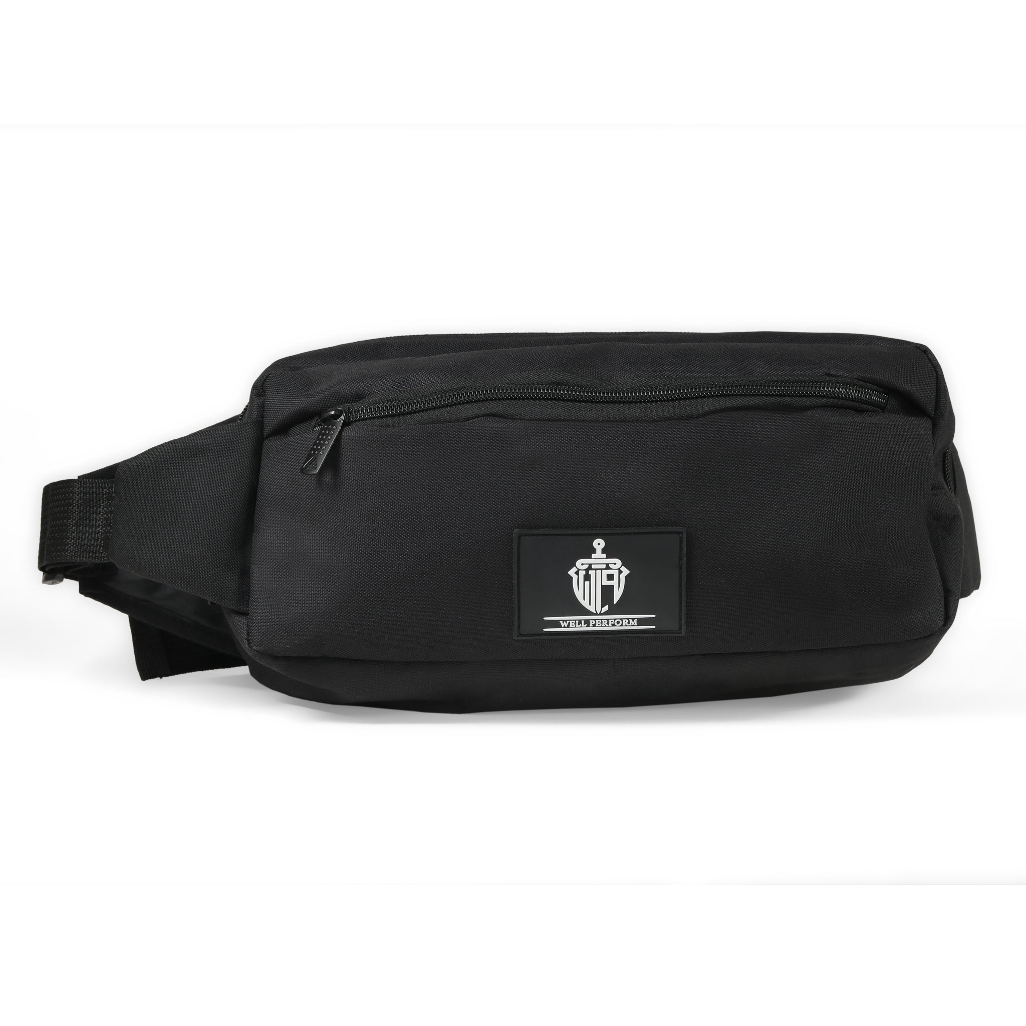 Adjustable Black Waist Bag – Minimalist & Functional