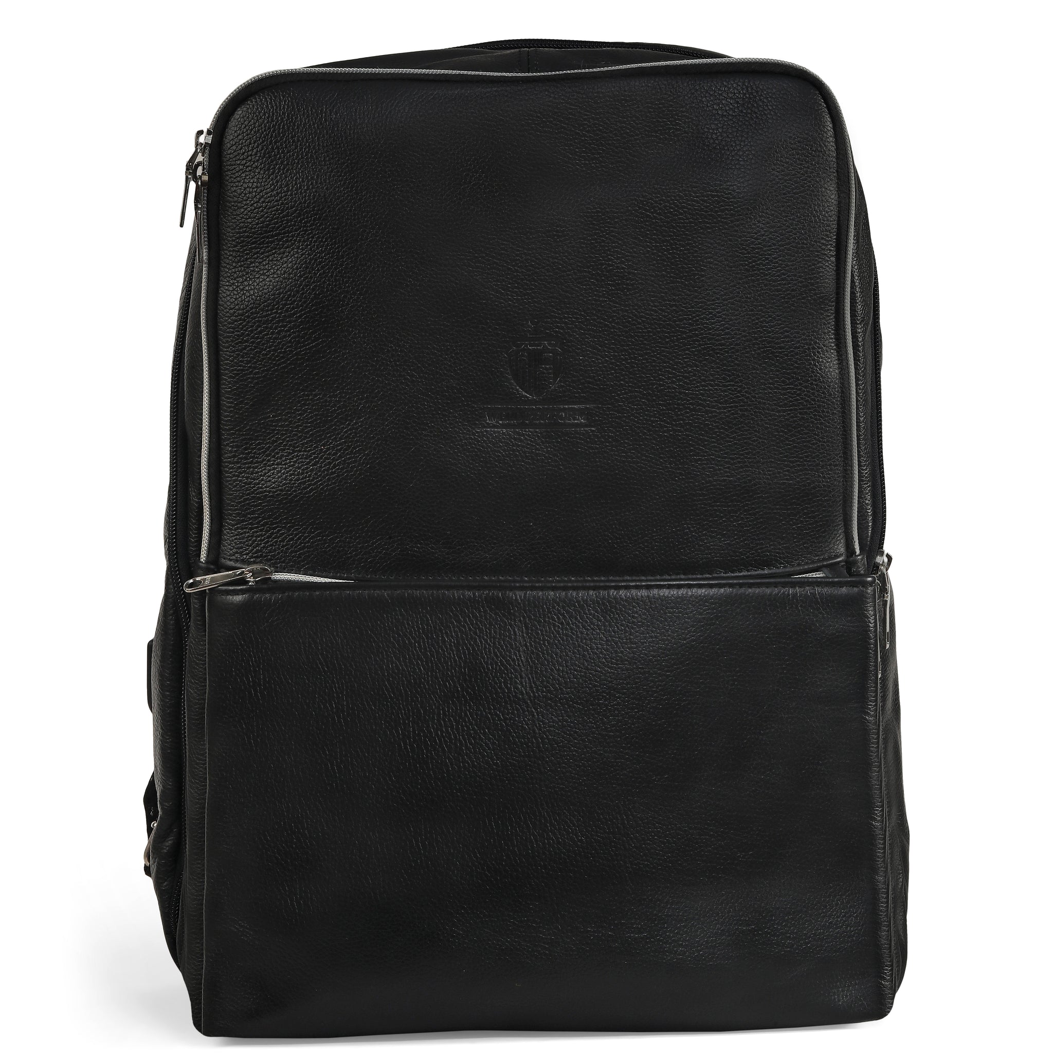Premium Black Leather Backpack – Sleek & Versatile