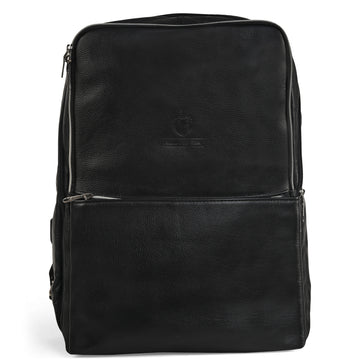 Premium Black Leather Backpack – Sleek & Versatile