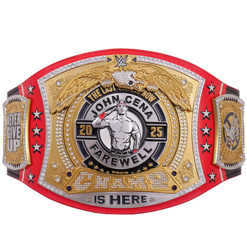 John Cena Farewell 2025 Washington Spinner Championship Replica Title Belt