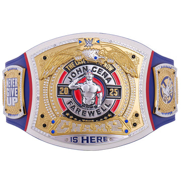 John Cena Farewell Tour SummerSlam 2025 Blue Spinner Championship Replica Title Belt