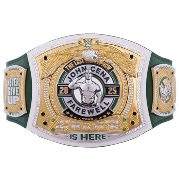 John Cena Farewell Tour SummerSlam 2025 Green Spinner Championship Replica Title Belt