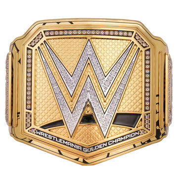 WWE WrestleMania 41 Golden Championship Title Belt Replica