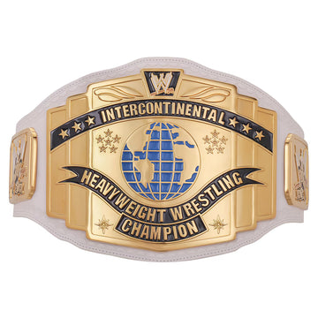 WWE Intercontinental Scratch Logo White Title Belt Replica