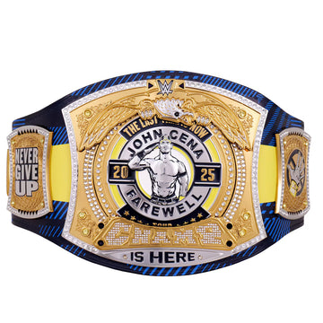 WWE John Cena Farewell 2025 Spinner Championship Replica Title Belt - Glasgow