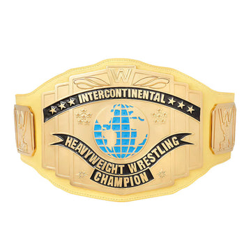 Yellow WWE Intercontinental Championship Title Belt Replica